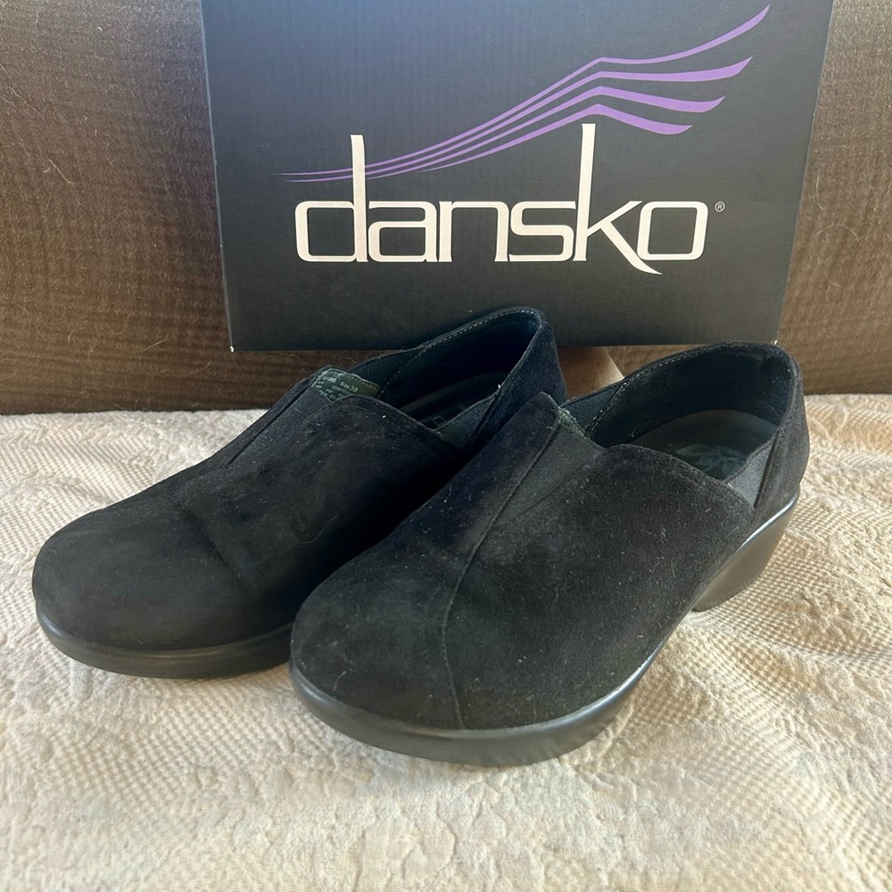 Dansko Arden suede clogs